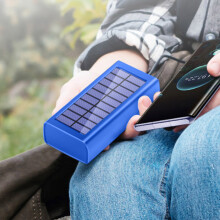Solar Charger Portable 30000mAh Water Proof Solar Charger With LED Light USB Ports Type C Input For Camping Hiking Travel