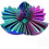1PC BLUE RED 6CM 3D Printed Gear Ball Rotating Cube Fingertip 1