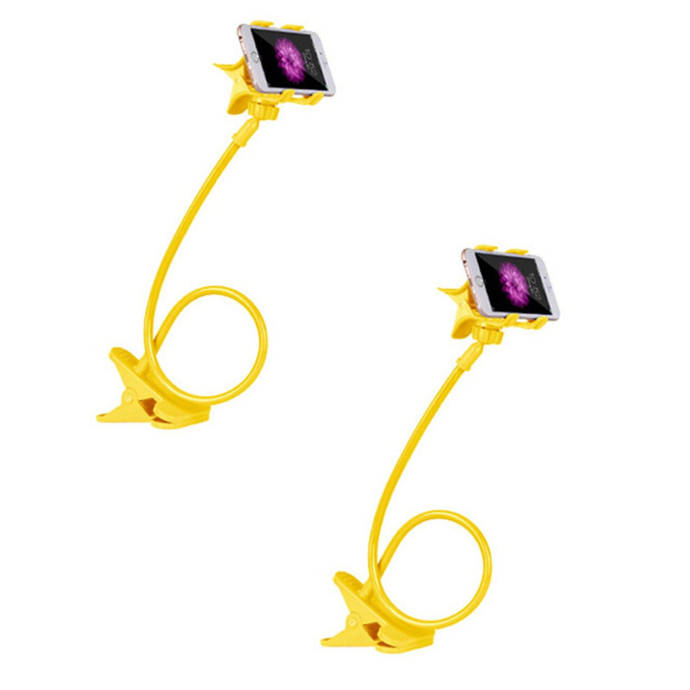 2-Pack Flexible Gooseneck Phone Holder For Desk, Bedside, Headboard – Compatible With All Smartphones 9329345298691