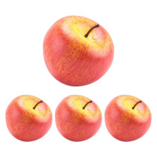 WQNZMADO 4 Large Artificial Red Apples-Decorative Fruit