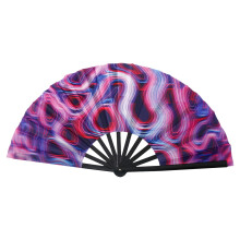 Large Folding Rave Fan, Popping/Clap Fan for Line Dancing, Portable Clacking Fan for Boots on the Ground, Party & Festival – Compatible with All