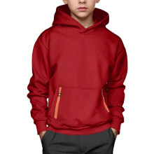 Boys Fleece Hooded Pullover Sweatshirt with Front Pocket – Soft Warm Hoodie for Kids & Youth, Casual Activewear, Outdoor & Daily Wear