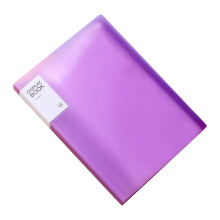 Transparent Display Book with Folder & Sleeve Protector for Documents, Art Files, Crafts – Ages 8-12