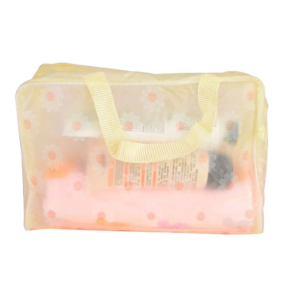 Waterproof Floral PVC Makeup Bag for Women â Large Travel Toiletry Case with Multiple Compartments, Lightweight & Durable
