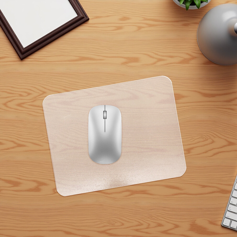 2Pcs Glass Mouse Pad Gaming Mat Clear Design Easy To Clean Office Essentials 9329345300134