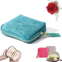 Travel Jewelry Bag with Zippered Pocket & Compartments for Earrings, Necklaces, Rings – Tangle-Free, Foldable Organizer