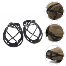 1Pair Black Anti Skid Shoes Cover for Mountaineering with Stretchable Elastic Fit