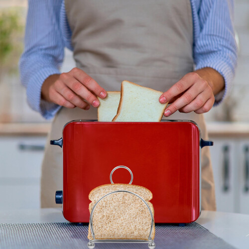 Toast Servierhalter Küchenhalterung Edelstahl 2