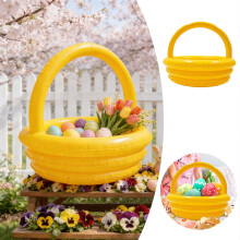 Inflatable Easter For Kids Large Floating Hop Adventure Outdoor Indoor Party Novelty Balloon Container For Easter Egg Hunt And