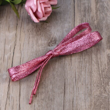 1Pcs Flat Style Laces for Sneakers Colored Flat Shoe Lace in Pink Cloth