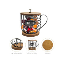 Coffee Pod Holder For K Cups K Cup Holders For Counter Mug Shape Coffee Pod Organizer Coffee Pods Storage Basket For Coffee Bar