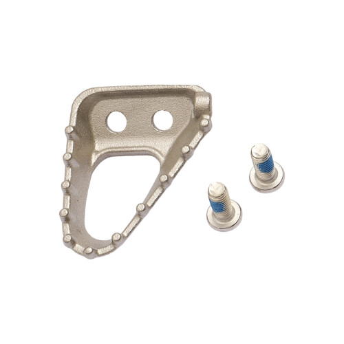 Placa de pedal de freio e ponta de câmbio para motocross