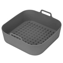 Reusable Air Fryer Liner Food-Grade Silicone Air Fryer Accessories Square Shape 3 Colors Choose for Air Fryers Use