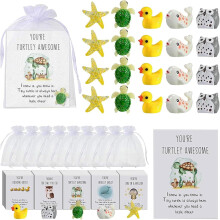 Cartões de notas com trocadilhos divertidos sobre animais e miniaturas de resina (6 peças)