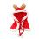 Doll Clothes Set Knitted Christmas Hat and Cape for 1