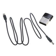 Câble d'alimentation USB-C vers DC 5,5 x 2,1 mm pour caméras de surveillance et haut-parleurs ; compatible avec de nombreux appareils.