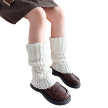Calentadores de piernas de ganchillo hechos a mano para niñas, medias transpirables, accesorios para niñas