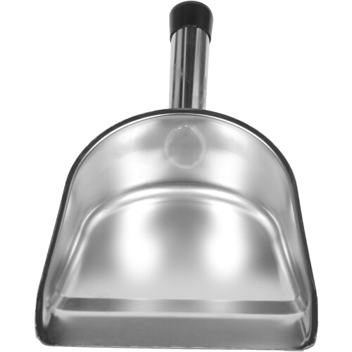 1Pc Thickened Stainless Steel Dustpan Hand-held Garbage Shovel for Home Use Comfortable Handle for Efficient Cleaning Multi-Purpose Tool