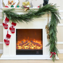 Guirlanda realista de pinheiros e ciprestes de cedro Bootesun de 1,8 m – Decoração de Natal para ambientes internos e externos, ideal para