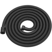 118" Extra-Long Stainless Steel Shower Hose, Flexible Handheld Sprayer Tube, Matte Black – Compatible with Standard Shower Heads