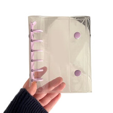 rengasta PVC-kansion suojus, vedenkestävä, PVC-korttikansion suojukset, 125 x 148 mm, uudelleentäytettävään muistikirjaan,
