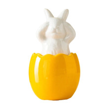 Figurines de lapins de Pâques - Ornements minimalistes en céramique européenne pour la décoration de la maison et de la chambre B, Petite