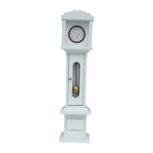 Orologio da terra in miniatura per casa delle bambole, orologio a pendolo in legno per collezionisti, ideale per il soggiorno.