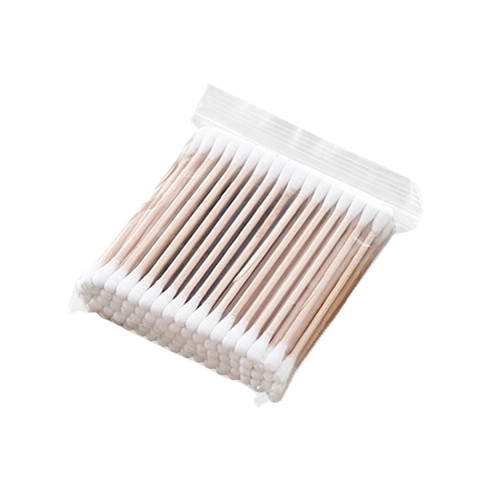 100Pcs Double-Ended Cotton Swabs for Cleaning & Ear Care â Absorbent, Soft, Household Detergent Compatible