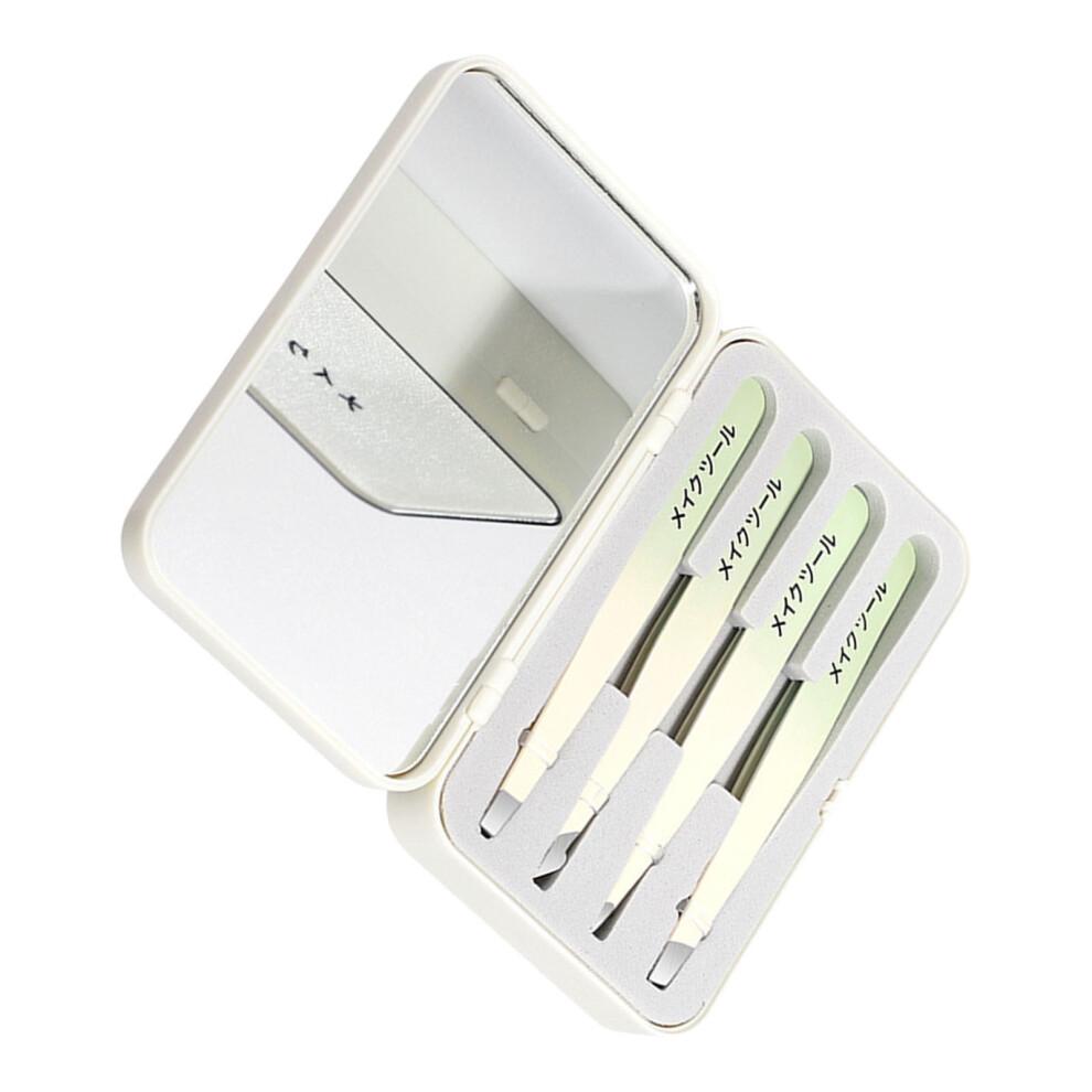 4Pieces Stainless Steel Tweezers for Women Facials Hair,Precisions Tweezers for Ingrown Hair Removal Eyebrow Tweezers