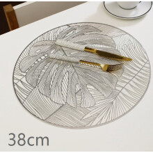 2pcs Round Waterproof Turtle Leaf Table Mats, Nordic Heat-Insulating Coasters, Anti-Scald & High-Temp Resistant (Mats Only)