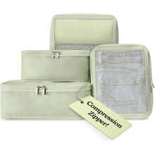 Space-Saving Compression Packing Cubes for Women & Men – Compatible with All Luggage & Backpacks