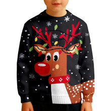 Boys Long Sleeve Graphic Sweatshirt Fleece Lined Thermal