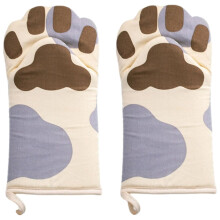 Gants de cuisine avec motif chat mignon, gants de cuisson résistants à la chaleur, maniques, gants de barbecue amusants pour micro-ondes,