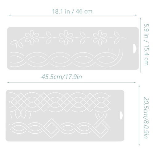 2St Witte Naaipatronen Van Plastic Voor Patchwork En DIY Thuisgebruik 1