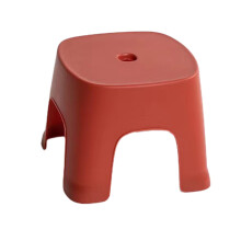 Tabouret en plastique rouge résistant avec pieds antidérapants, marchepied multifonctionnel pour la maison