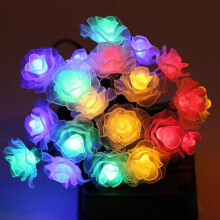 Flower String Lights, Fairy Light Battery Powered String Lights for Christmas Wedding Birthday Valentine Party Bedroom