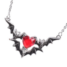 Vleermuis Hart Hanger Ketting Koper Lichtgewicht Halloween