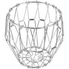 Folding Fruit Basket – Metal Transformable Storage Bowl, Large Capacity & Decorative Tablepiece