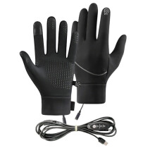 USB Heating Gloves, Touchscreen-Compatible, Windproof & Waterproof Thermal Mittens for Men/Women – Compatible with USB power sources