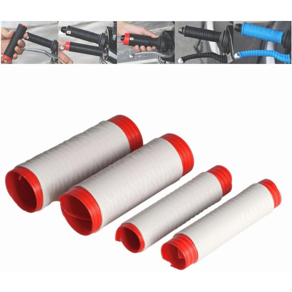 Universal Silicone Handlebar & Brake Lever Grip Covers,Non-Slip Wrap-Around Motorcycle Grips With Brake Lever Grip Wrap,Motorcycle Handlebar Tape Black/Dark/Red 9027700529571