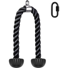 Tricep Rope Machines Attachments for Gym, Heavy Duty Universal Tricep Pull Down Rope with Soft Rubber Ends for Gym Workout Biceps