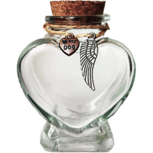 Memorial Bottle for pet Hair,Pet Fur Memorial Fur Keepsake,Dog cat Keepsake Fur, pet Memorial urn (cat)
