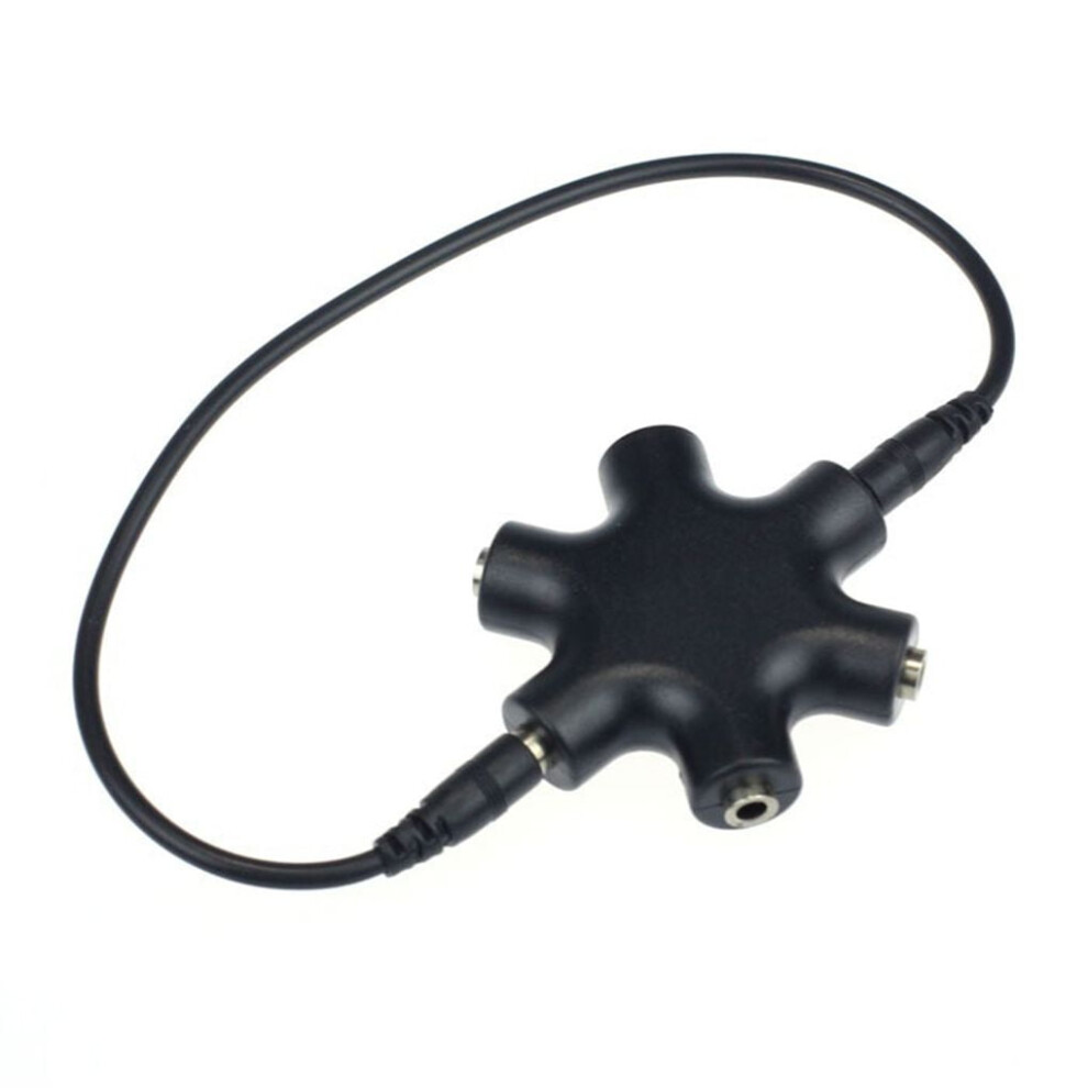 Mix Colors 3.5Mm Snowflake Shape 5 Way Stereo Audio Splitter Jack Earphone Headphone Adapter 9027700532489