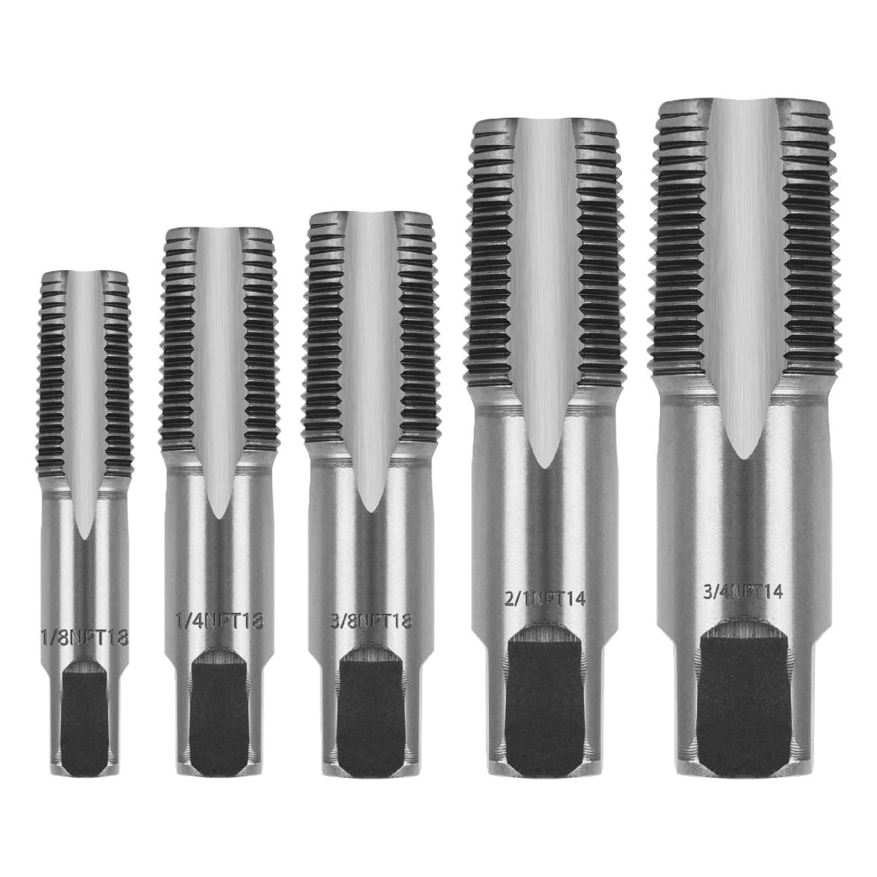 Npt Thread Forming Tap, 1/8", 1/4", 3/8", And 3/4" Npt Pipe Tap Threading Tap Tool For Clean Damaged 9027700069596