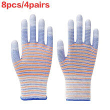 Slanke, kleurrijke handschoenen met zebraprint, ademend en antislip (8 stuks)