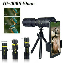Super Telephoto Monocular Telescope 4K 10-300X 40mm