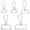 Detachable Clasp Set Silver Alloy 10 pcs 5 sizes 1