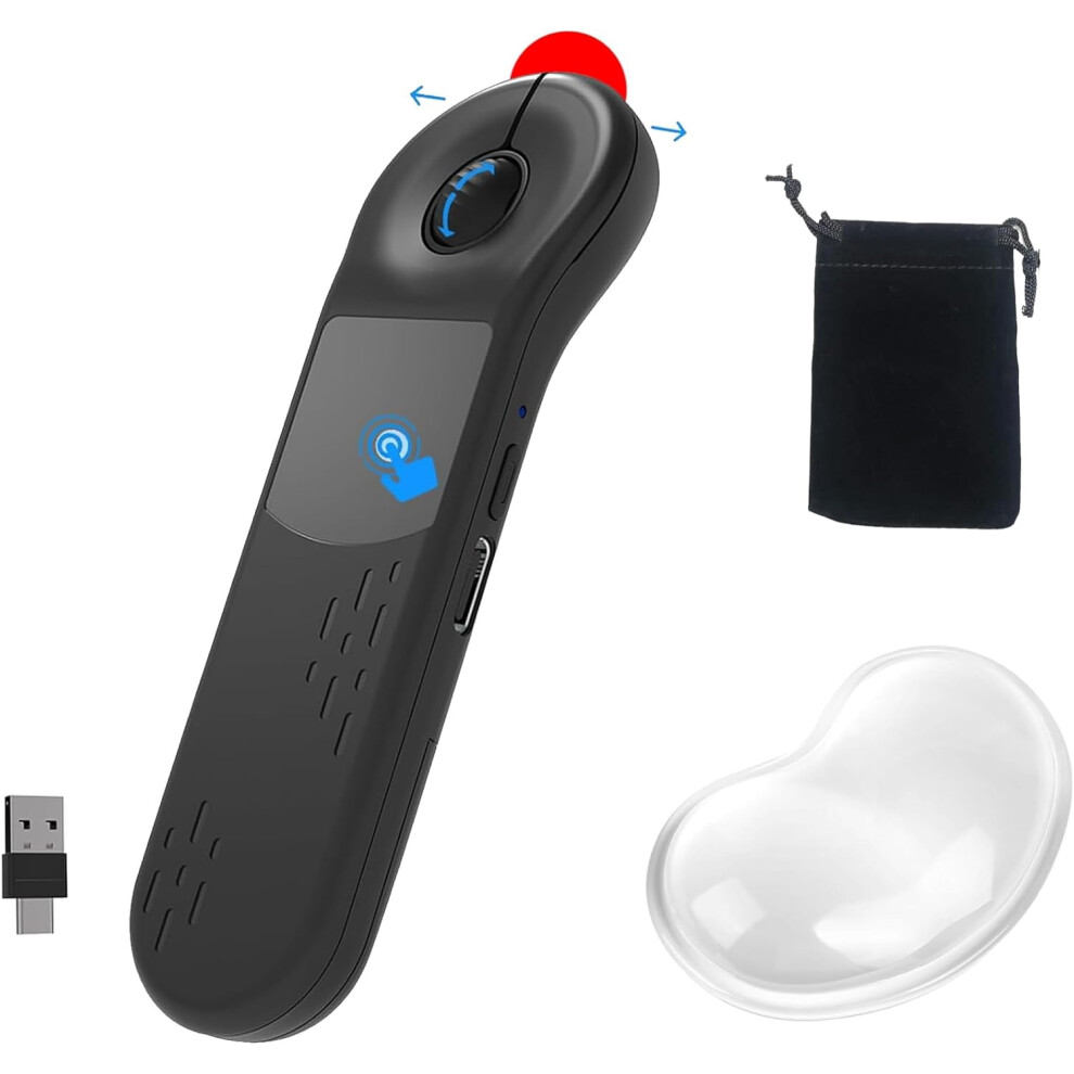 Airklc Ergonomic Hand Grip Mouse, Bluetooth Touchpad, Cursor Control, Video Scroll, Compatible With Pc, Laptop, Mobile, Tablet 9027700072060