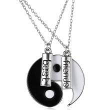 Beste Vriendinnen Yin Yang Hanger Ketting Set 2 stuks