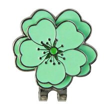 Zincs Alloy Golf Marker with Floral Designs Hat Clip for Positioning Fashion Flowel Pin Accessory